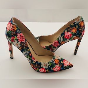Nine West Tatiana Floral Heels New Size 8.5M